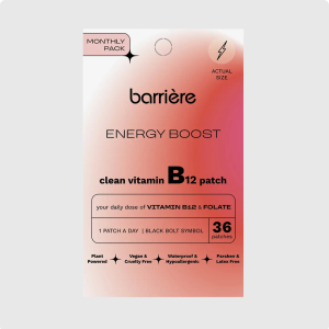 Energy Boost Clean Vitamin B12 Patch 36pk- Lightning Bolt (Barrier)